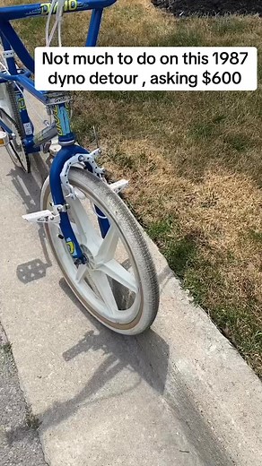 6.3K views · 190 reactions | Blue Dyno Detour Old School BMX for Sale Clean blue dyno detour BMX with original dyno detour parts, perfect for anyone who loves vintage dyno detour bikes and classic 1980s dyno detour freestyle style. A true old school dyno BMX blue collector piece. #DynoDetour #BlueDynoDetour #OldSchoolBMX #VintageBMX #RetroBMX #BMXCollectors #DynoBMX #GTBMX #ClassicBMX #BMXForSale #80sBMX #FreestyleBMX #DynoDetourBlue #RareBMXFind #BMXCommunity | Craig’s Bikes | Facebook