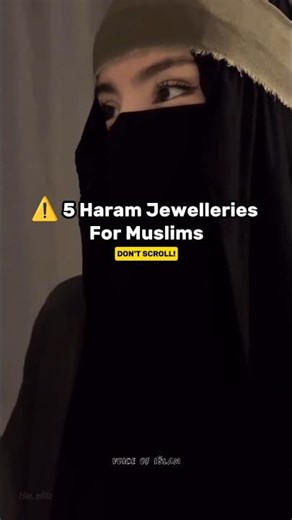 5 Haram Jewelleries Every Muslim Must Avoid ⚠️ (Don’t Ignore) | #shorts #islamicreminder |