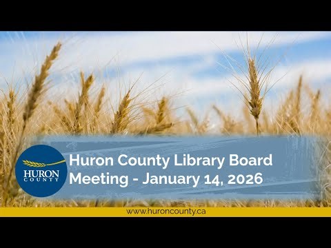 Huron County - Library Board Meeting - January 14, 2026