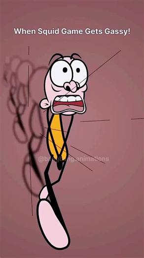 Wrong time to fart ! ☢️ #animation #funny #viral