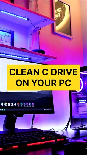 How to Clean Your C Drive When It’s Full on Your PC! || #Computer #window11 #tech #laptop #computertips #laptoptips #technology #pctipsandtricks #shorts #reelindia #reels #pctips #india | Techoilyas