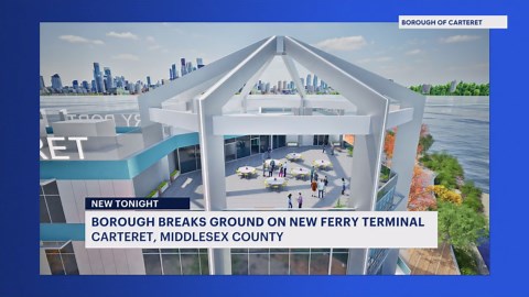 Carteret breaks ground on new ferry terminal building