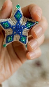 3D Peyote Star Beading Pattern PDF Trio Snowflake Winter Pattern Christmas Decor Full Tutorial for Beginners - Etsy
