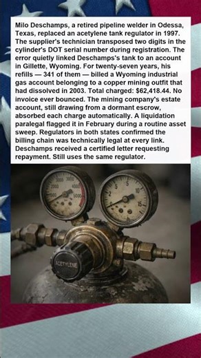 ACETYLENE TORCH WELDERS TANK REGISTER BILLS WRONG STATE FOR
