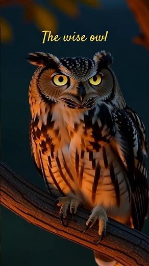 The wise owl taught the forest a powerful lesson 🌙