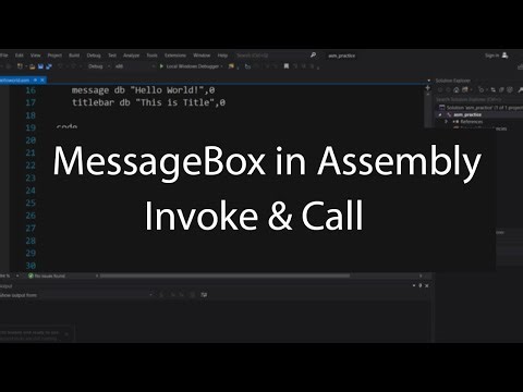 Invoke & Call in Masm32 Assembly - MessageBox