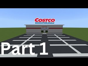 Minecraft Tutorial: How To Build Costco Wholesale in Minecraft Part 1
