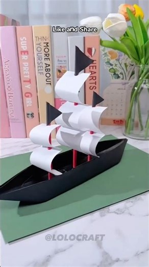Paper Boat Craft 🚢🎨 | Easy DIY for Kids ✂️