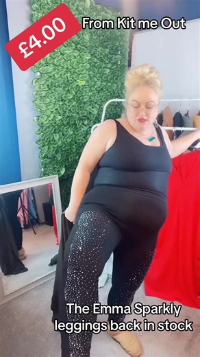 The Emma leggings are back be quick £4.00 #fyp #foryou #legginngs #kitmeout #sparklyleggings #bargains #flashsales #foryoupage #plussize #bargainsale