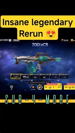 🤩Insane zodiac legendary guns codm #cod #codm #gaming #callofduty #codmobile