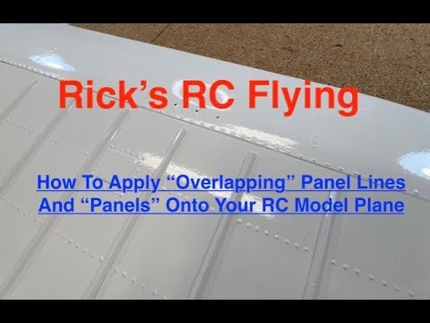 How to Apply Overlapping Panel lines and Panels to your RC Model Plane
