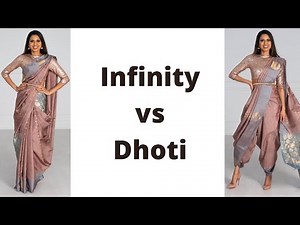 Infinity Drape vs Dhoti | How to wear Saree for Beginners | Easy Saree Draping Tutorial | Tia Bhuva
