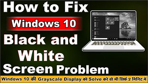 How to Fix Windows 10 Desktop and Laptop Went Black and White screen No Color In Hindi Hi Friends Welcome to Hindi2teach4u channel Friends, in this video we will tell you that if your computer or laptop has Windows 10 operating system installed and your computer or laptop display is black and white ie grayscale show, then you must watch this video, in this video we have told that you How to solve the problem of black and white display in Windows 10 If you like this video then please like and sha