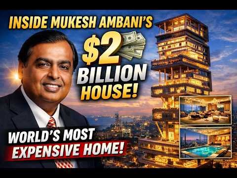 Inside Mukesh Ambani’s $2 Billion House – World’s Most Expensive Home! 🏰