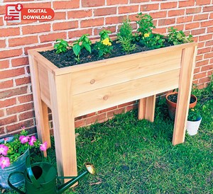 DIY Cedar Raised Garden Bed Plans: Elevated Planter Box (PDF) 2026 - Etsy