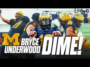 Bryce Underwood Drops A DIME At Michigan Spring Practice | HIGHLIGHT Should Get Wolverine Fans HYPED