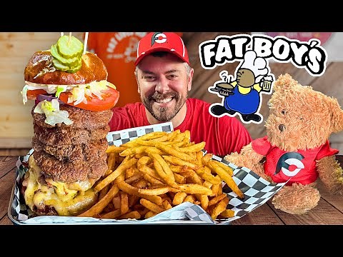 6-Patty Fat Boy Burger Challenge in Abbotsford, Wisconsin!!