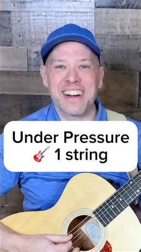 How do you play Under Pressure on 1 string of the guitar?