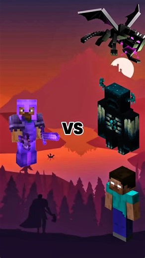 Steve Vs All Mobs😱 Who Wins? #shorts #minecraft #comparison