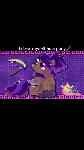 I drew myself as a pony🖌🌈 #art #mlp