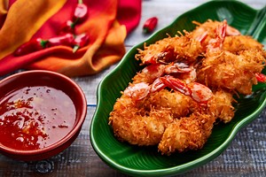 Crispy Coconut Shrimp with Orange Chili Dipping Sauce