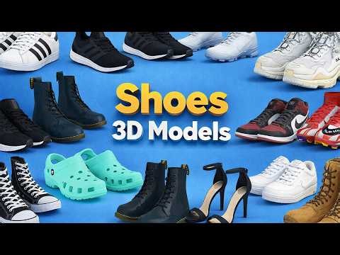 Shoes 3D Models for Games, Films & Visualization