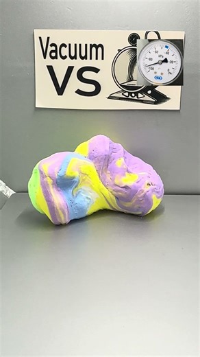 This slime starts to BUBBLE in a vacuum… #vacuumexperiment #science #icecream