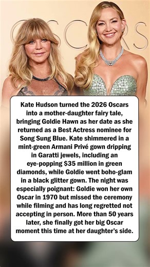 Kate Hudson and Goldie Hawn Steal the Show With Mother-Daughter Date Night at Oscars 2026