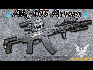 The Ak-105 Alpha. Full Travel kit Ak zenitco Gel blaster!