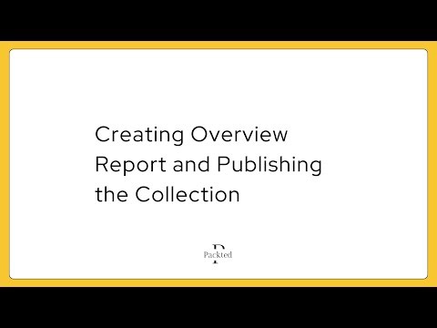 How to create an Overview Report and Publish a Collection in GA4