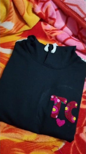 embroidery on huddy alphabets T&C #trending #love #embrody#art #youtubeshorts #couple