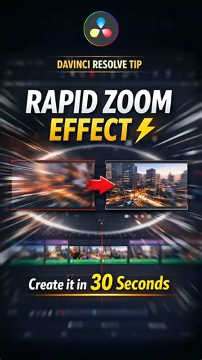 Rapid Zoom Effect in DaVinci Resolve