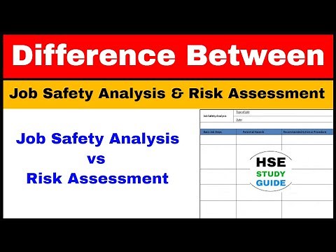 Difference Between Job Safety Analysis and Risk Assessment | Job Safety Analysis vs Risk Assessment