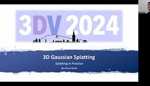 3D Gaussian Splatting Tutorial - 3DV 2024