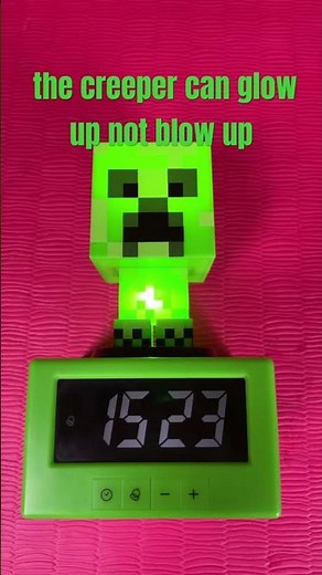 The Minecraft alarm clock #minecraft #alarm #clock #creeper