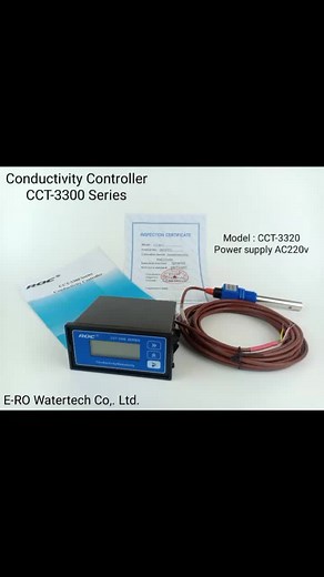Conductivity ControllerCCT-3300 SeriesModel : CCT-3320 Power supply AC220VConductivity cell Constant 0.10; 1.00; 5.00 (Cm)วัดได้ทั้งค่า Conductivity และ TDSสอบถามเพิ่มเติม 091-883-0410 , 02-7433976www.erowatertech.comLine ID : @erowatertech#เครื่องกรองน้ํา #ไส้กรองน้ํา #หัววาล์ว #ถังไฟเบอร์กลาส