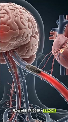 3D Heart & Brain Connection: How Atrial Fibrillation Causes Stroke