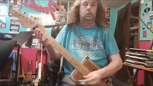 #delta blues, cigar box slide guitar | MIke O'Malley