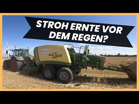 Stroh ernten mit neuen Quaderballen MultiBale