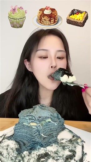 Asmr🍰Eating 🍰One bite, pure happiness on a plate.