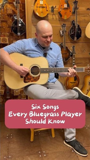 Bluegrass players NEED to know these 6 songs! #guitar #acousticguitar #bluegrass #bluegrassguitar