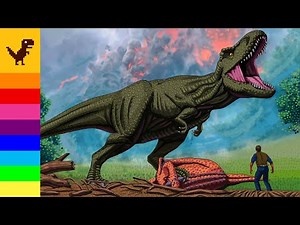 Jurassic World Fallen Kingdom Drawing and Coloring Dinosaur Trex Color Pages for Kids & Adult 공룡그리기