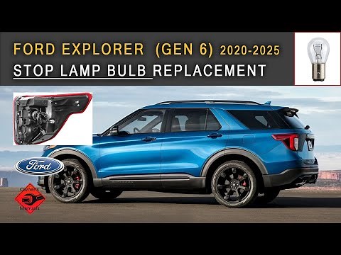 Ford Explorer (2020-2025) Stop and Tail Lamp Bulb Replacement | Rear Lamp Removal