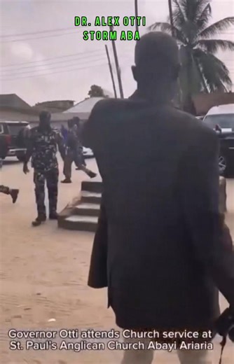 Dr. Alex Otti arrives at Aba worship at St. Paul’s Anglican Church, Abayi Ariaria. | Mc Model Tv