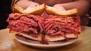 1M views · 3.4K reactions | Katz's Delicatessen makes New York's most legendary pastrami on rye. 索 | Insider Food | Facebook