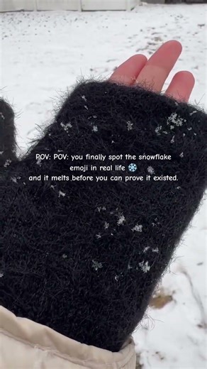 POV: you finally spot the snowflake emoji in real life ❄️#winter #snowflakes #connecticut #snow