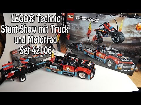 Review: LEGO Technic Stunt-Show mit Truck und Motorrad (Set 42106)