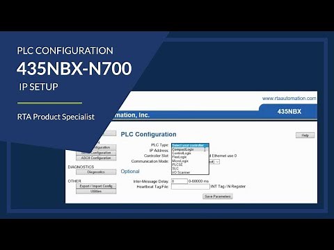 435NBX-N700 IP Setup and PLC Configuration