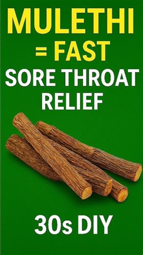 "Mulethi — Fast Sore Throat Relief (30s DIY) | Ayur Shorts"