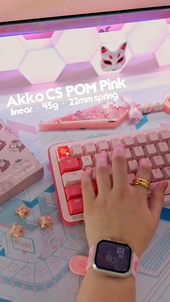Unboxing Akko CS POM Pink Switches – Smooth Feel and Adorable Packaging